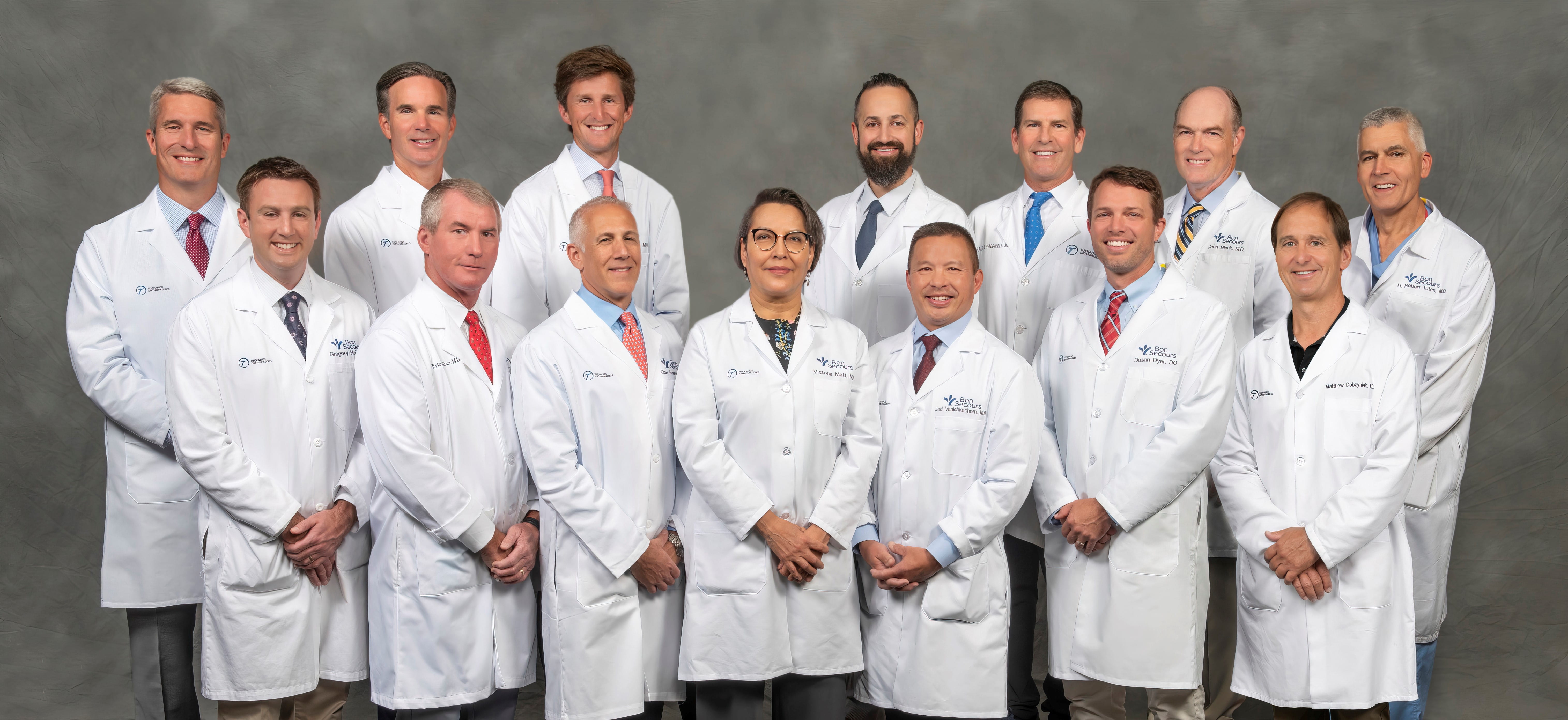 group photo of Bon Secours — Tuckahoe Orthopedics providers