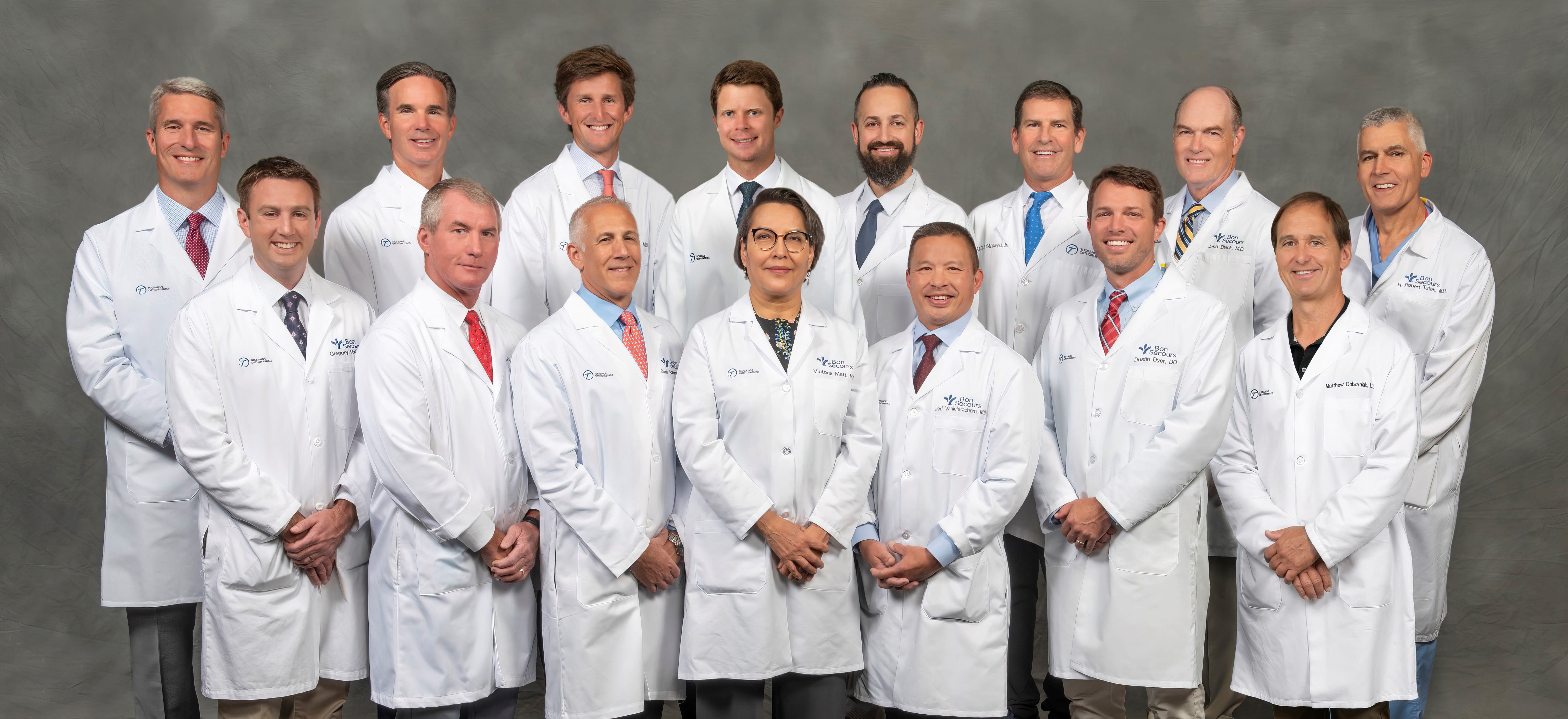 group photo of Bon Secours — Tuckahoe Orthopedics providers