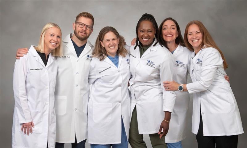 group photo of general surgeons from Bon Secours Surgical Specialists at St. Francis Medical Center