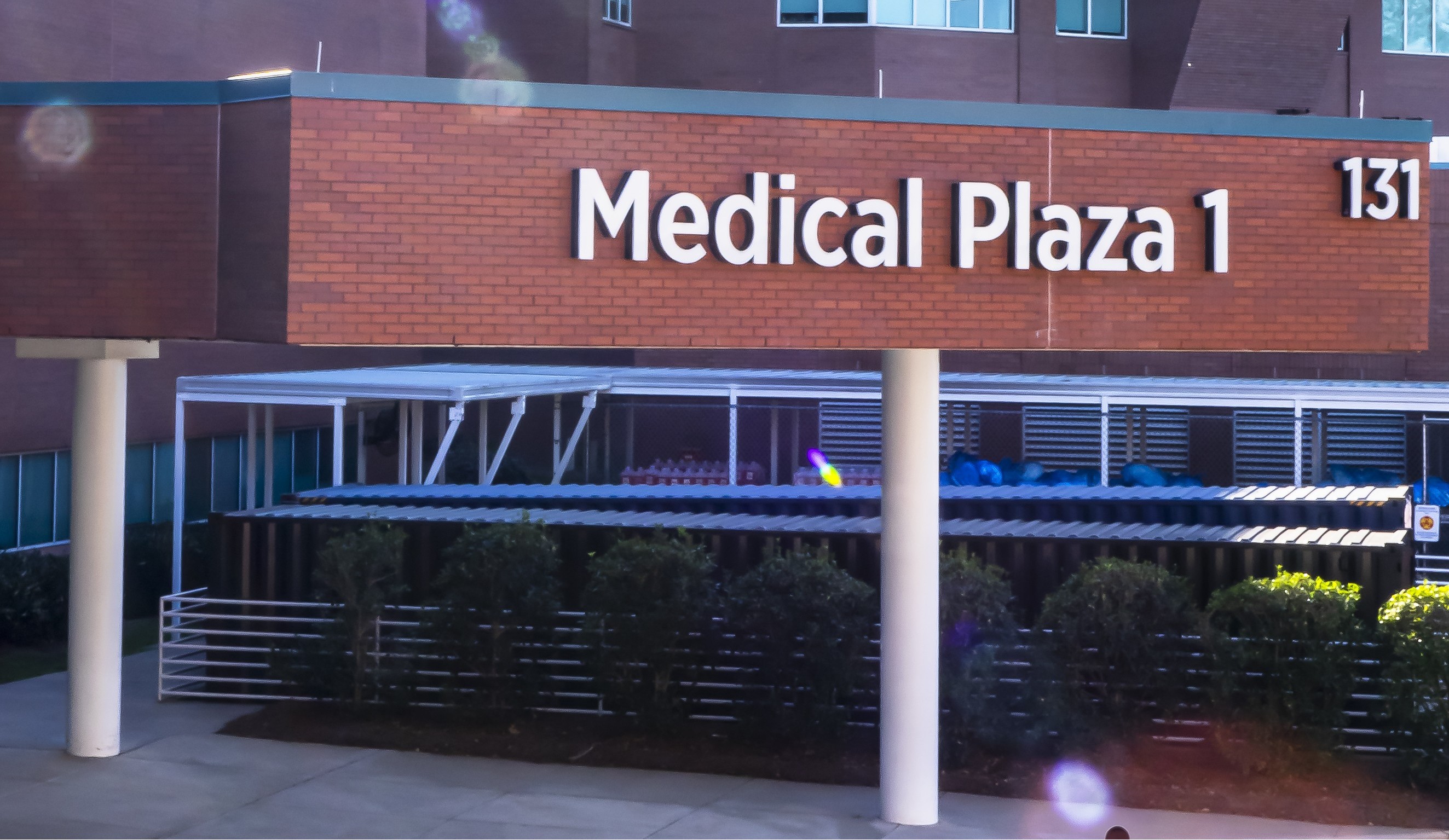 External view of the Medical Plaza building and entrance.