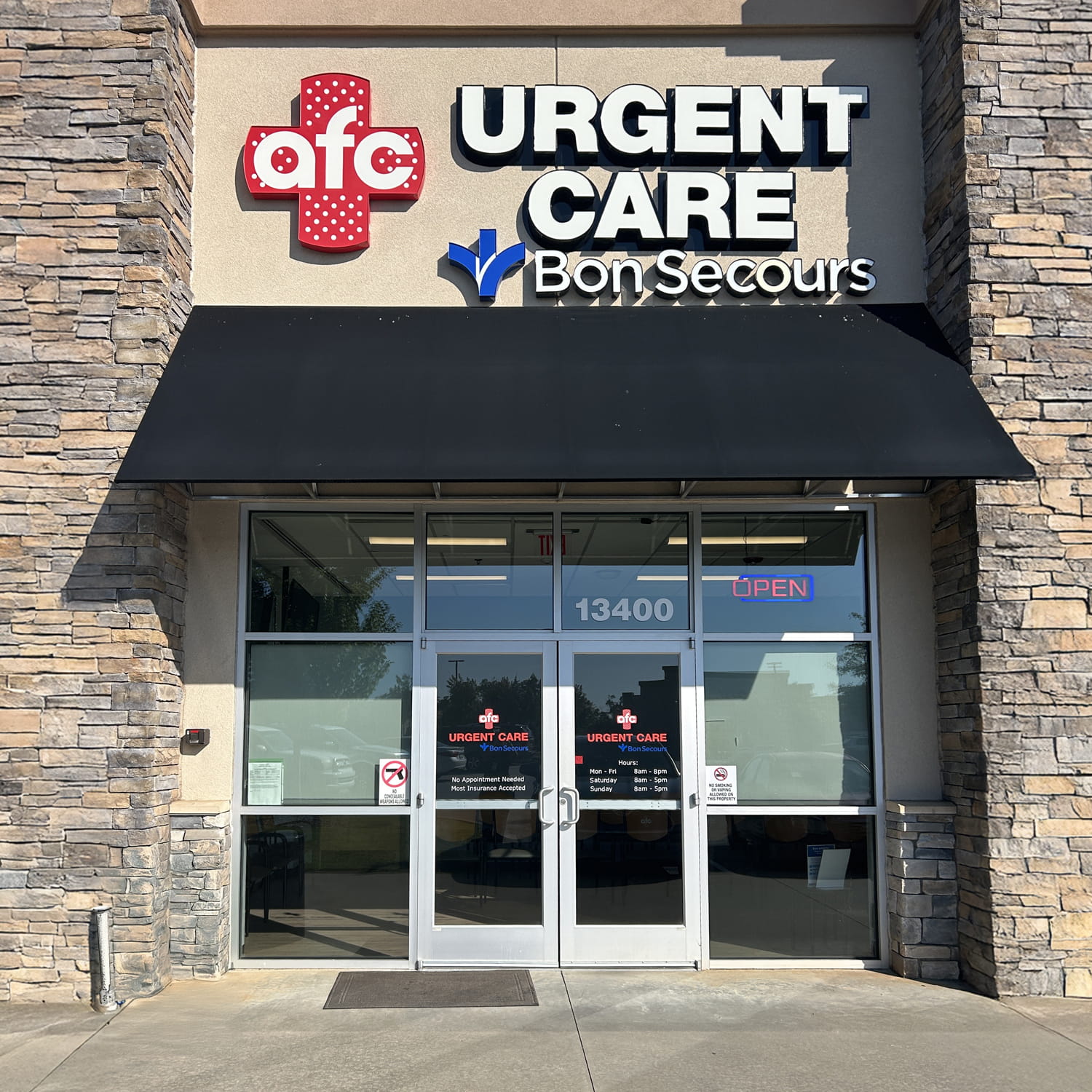 exterior of AFC Urgent Care Bon Secours — Clemson