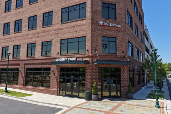 exterior view of Bon Secours Urgent Care, Sauer Center