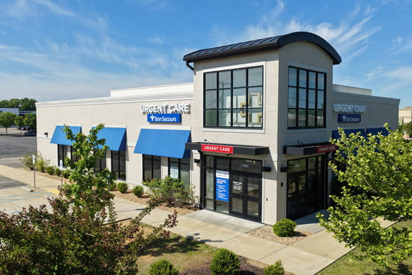 exterior image of Bon Secours Urgent Care, Towne Center in Richmond, Virginia